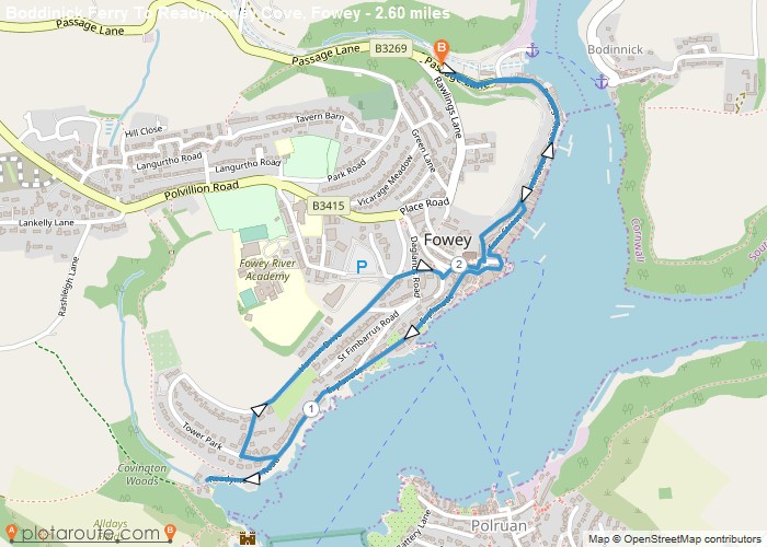Boddinick Ferry To Readymoney Cove Fowey 1