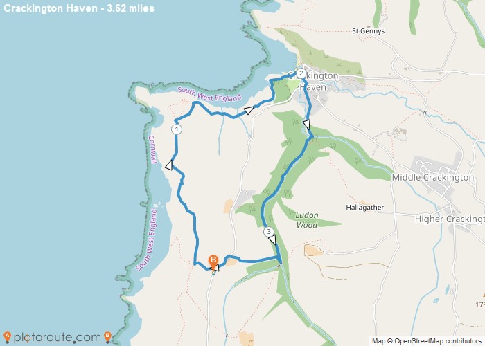 Crackington Haven via Ludon Wood, Cornwall - 3.6 Mile Circular Walk