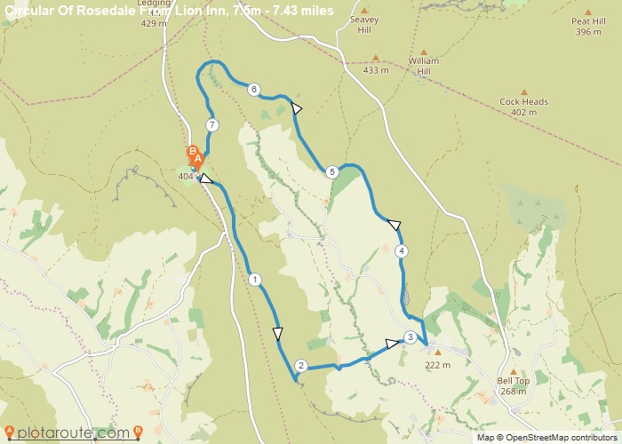 Lion Inn, Blakey Ridge, Kirkbymoorside - 7.4 Mile Circular Walk ...