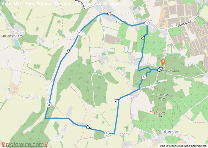 Map - Perry Woods via Selling